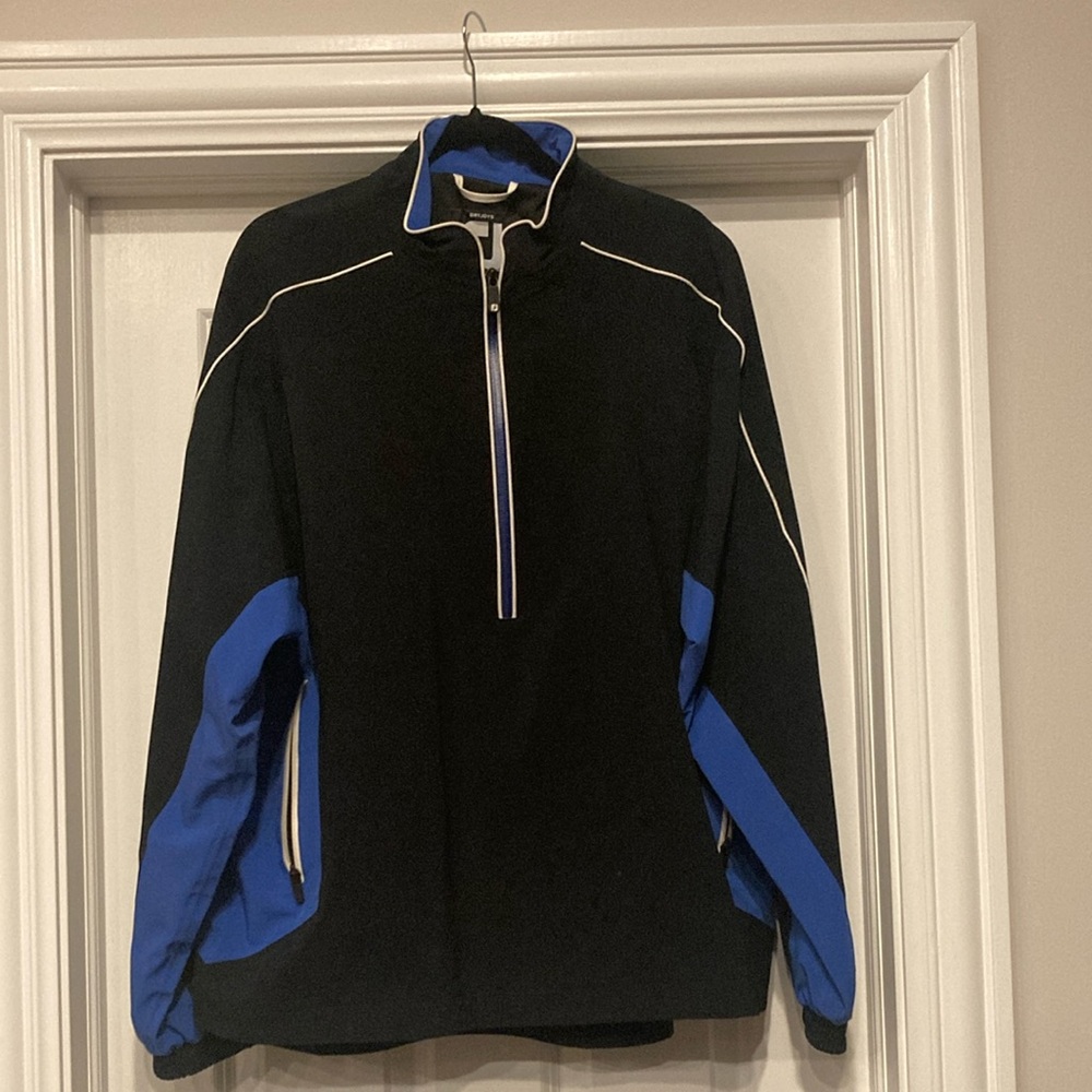 Black and Blue Raincoat